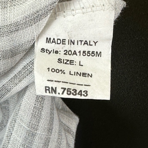 Francesca‎ Bettini Linen Striped Sleeveless Midi Dress L Pockets Lagenloo… - Picture 8 of 13